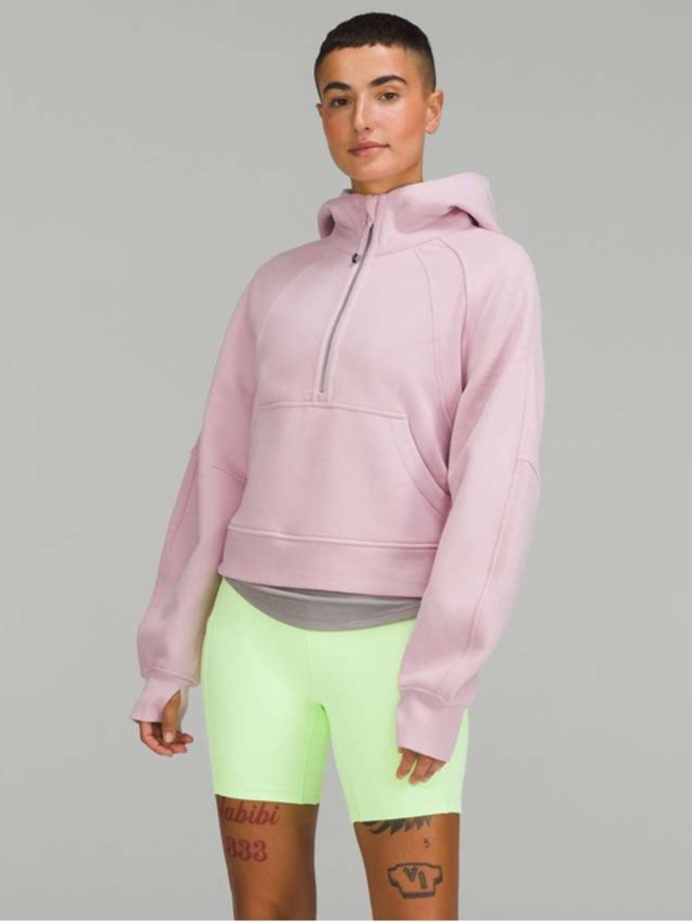 🔥 Lululemon Scuba Oversized Half-Zip Hoodie Pink Peony MEDIUM